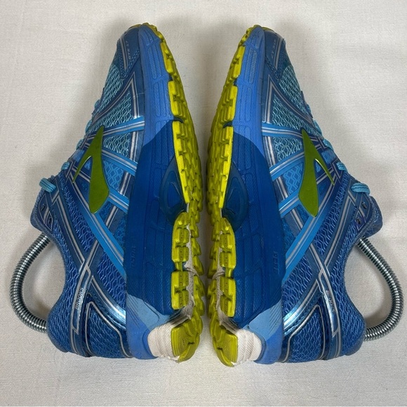 Brooks Adrenaline GTS 17 Running Shoes-Azure Blue/Palace Blue/Lime Punch-Women 8 - Picture 6 of 10
